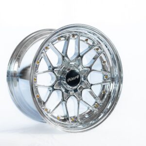 HART HR83, R18, 5X114.3/120, CHROME, 4 Rivet Colors, 2 Widths